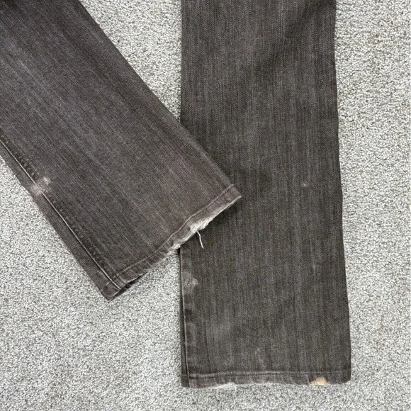 7 for All Mankind 'A' Pocket Jeans Womens‎ 28 Brown Flared Stretch Boho Festival - Picture 4 of 14